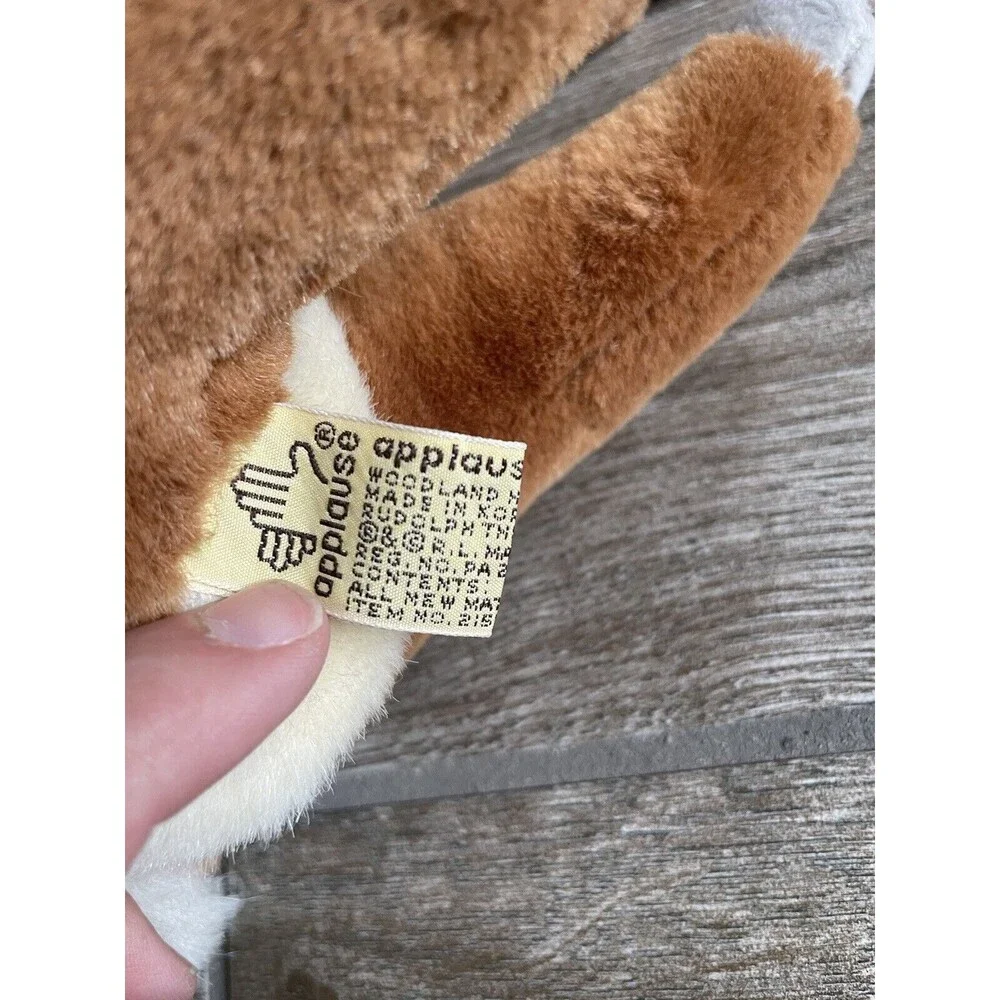 Vintage applause Rudolph Red Nose Reindeer With Original Ear Tag plush 12” EUC